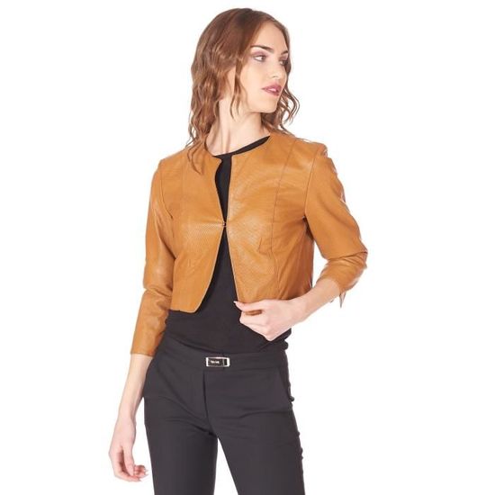 Bolero cuir femme clearance