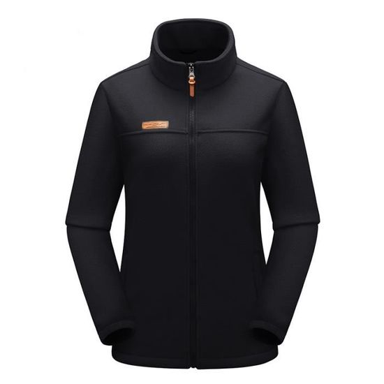 Veste Polaire Femme Hiver - Fermeture éclair, Couleur Unie, Doublure Sherpa Peluche - Chaud Et Confortable - 6