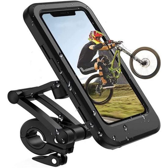 Support Vélo pour Smartphone Guidon Pince GPS Noir Universel 360