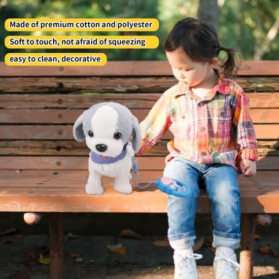 Jouets Chiens Teddy Interactif Electronique Animaux de Compagnie Chien Marche Aboiement Remue la