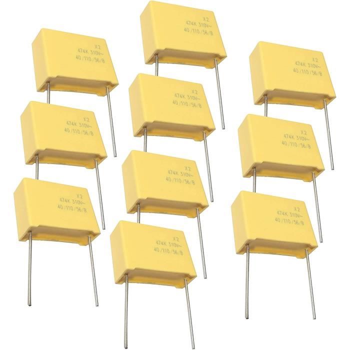 Moteur M47 Lot De 10 - Condensateur 250v DC 470nF 0.47µF 0.47MF 10