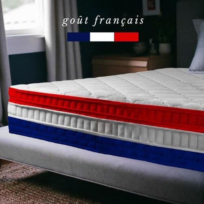 Matelas ÉGALITÉ 140x190 - Mémoire de forme 50 kg/m3 -Haute Densité -  Soutien Équilibré - Confort Superieur - Extra épaisseur 25 cm