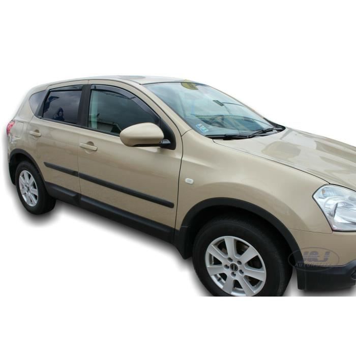 - Deflecteurs d'Air déflecteurs de vent Compatible avec Nissan Qashqai 2007-2013 4 pièces