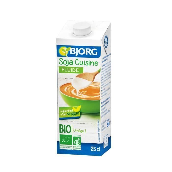 BJORG Soja Cuisine Fluide Bio 25cl X10