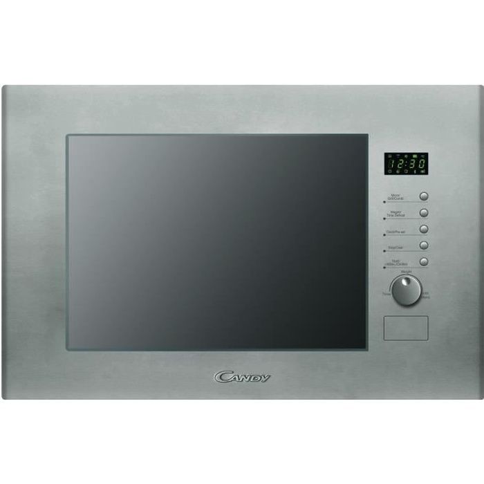 Micro ondes grill encastrable - CANDY MIC 20 GDFX - Inox - 20 L - 800 W - Grill 1000 W