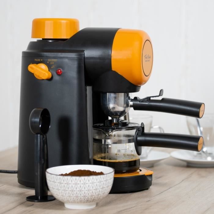 ECODE Machine à café Espresso Forte Classic, 5 Bar, Vaporisateur réglable, Système Latte, 800W