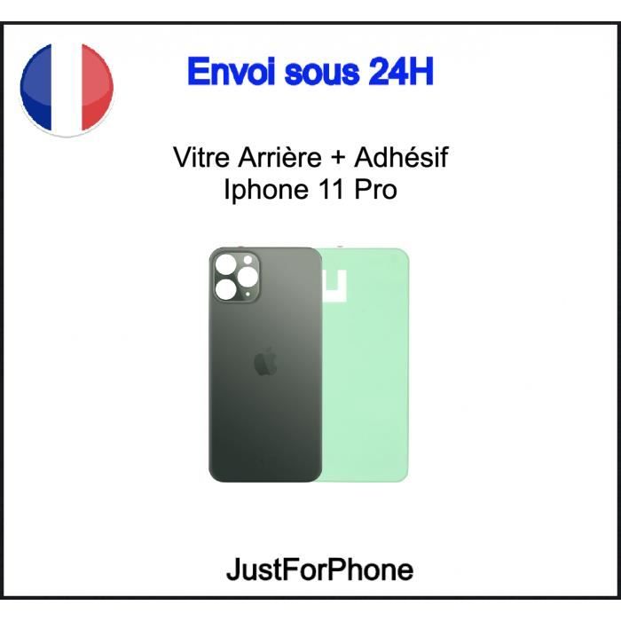 Vitre Arrière Iphone 11 Pro Vert Adhésif