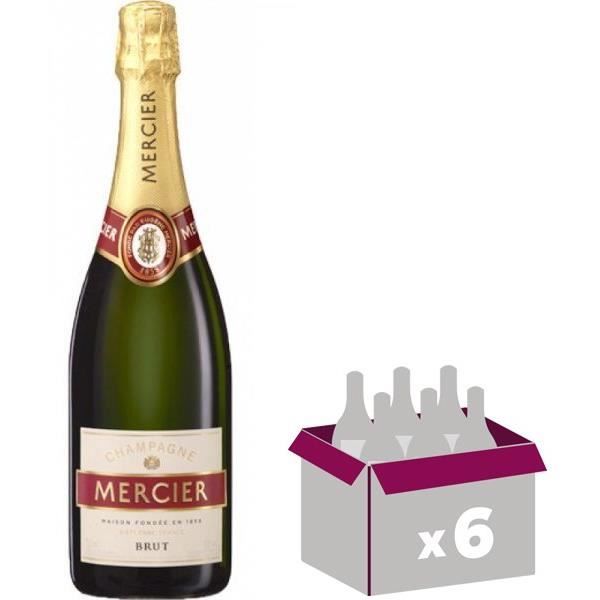 6x Mercier Brut classique - Champagne AOC