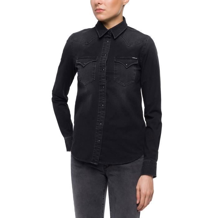 Replay Chemise Noir Femme W2962.000.41B337-098