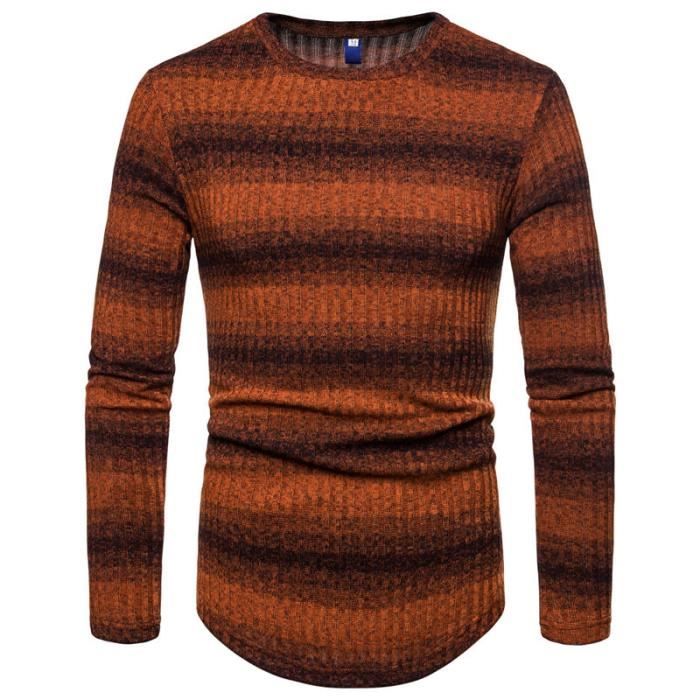 Pull hiver homme Pull à col XS