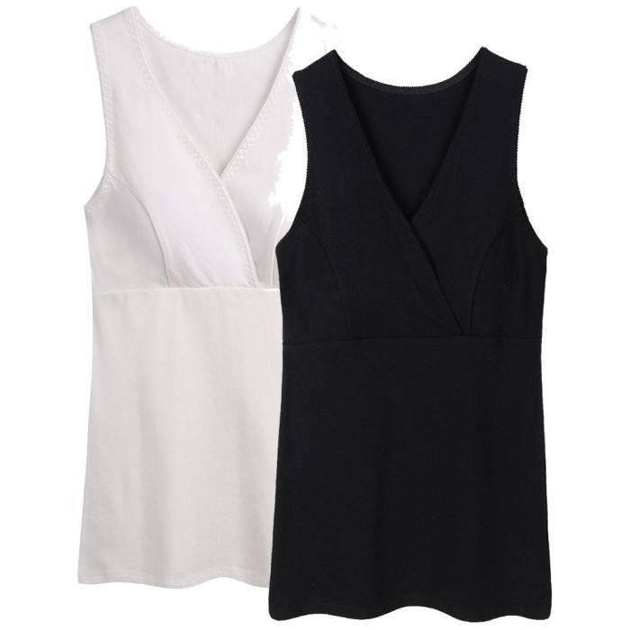 Soutien-Gorge MTFR0 Soins infirmiers de maternité des femmes Haut, femme Grossesse réservoir allaitement Cami Taille-34