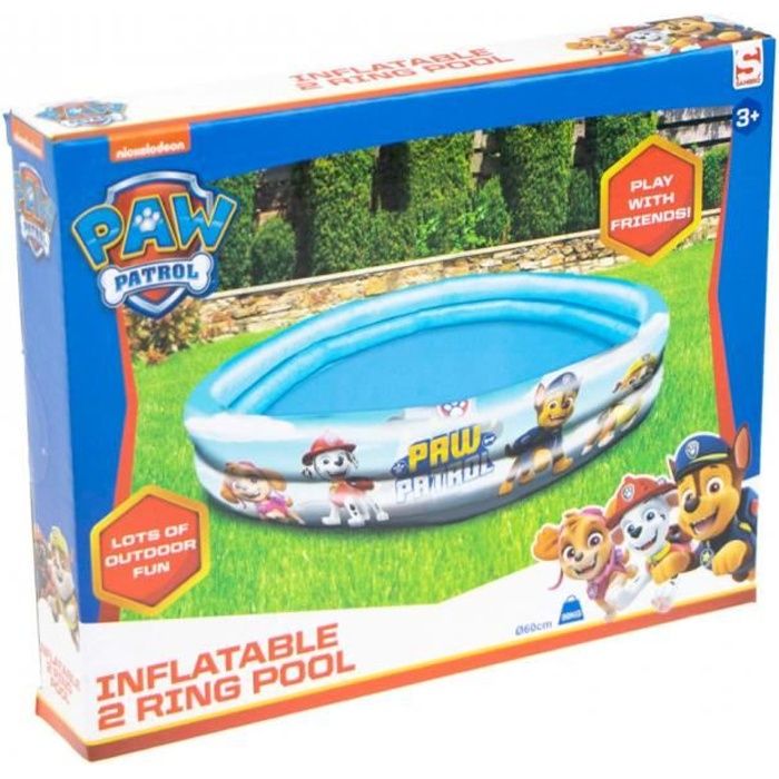 PAT PATROUILLE PISCINE GONFABLE ENFANT 100 X 30 cm PAW PATROL Chase Marcus