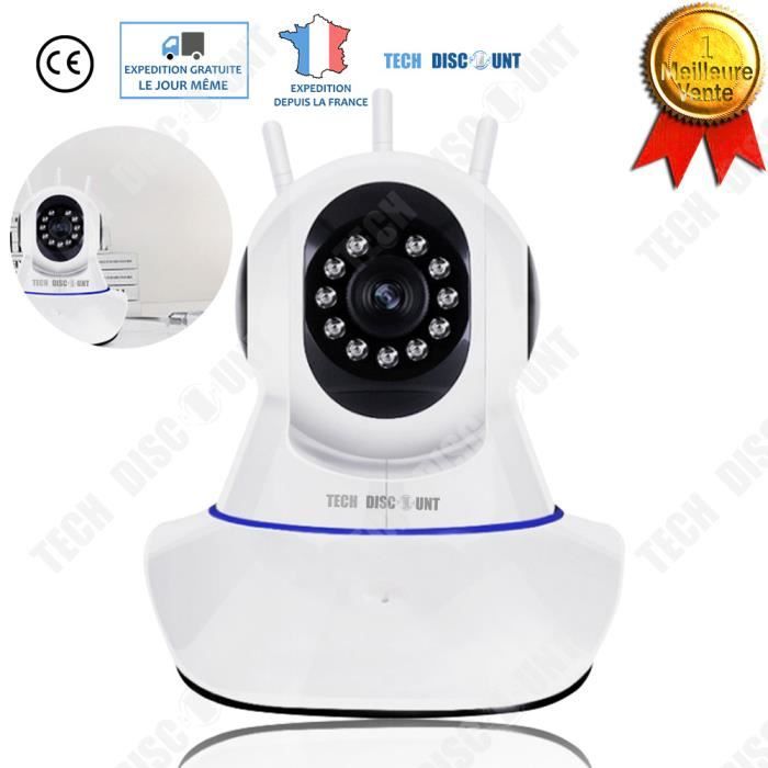 TD® Caméra de surveillance IP professionnelle espion vidéo wifi à distance sécurité vision nocturne extérieur waterproof infrarouge