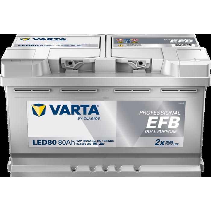 Batterie VARTA Professional Dual Purpose EFB LED 70 12V 70AH 760 AMPS 278x175x190 + Droite