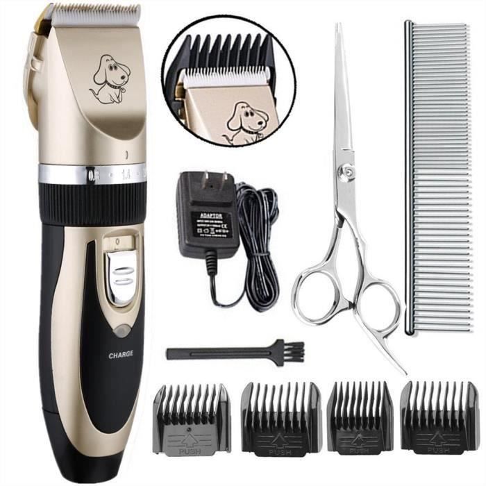 CW16853-Jooksmart Tondeuse Chien Chat Animaux Professionnelle Electrique Sans Fil Silencieuse Meilleur Tondeuse pour Chien Poil lo