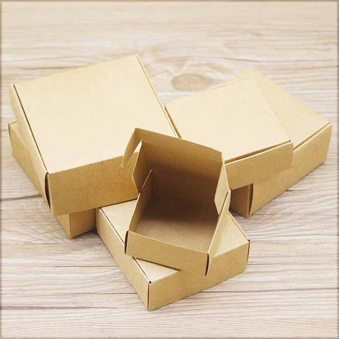 Haokan-Boîte à Dragées De Mariage Boîte De Bonbons En Papier Kraft Avec Ruban Pour Mariage Fête