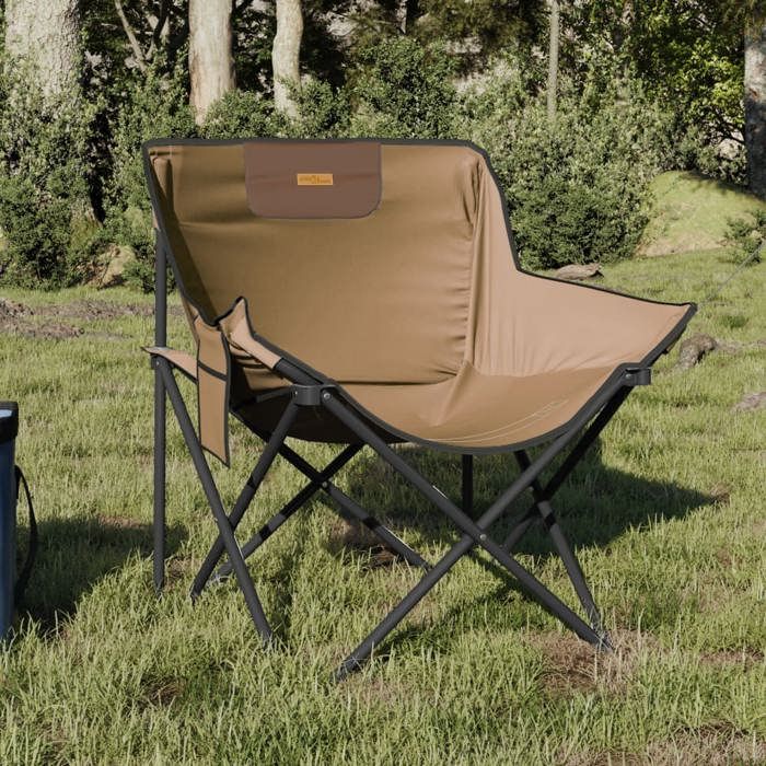 vidaXL Chaise de camping avec poche pliable lot de 2