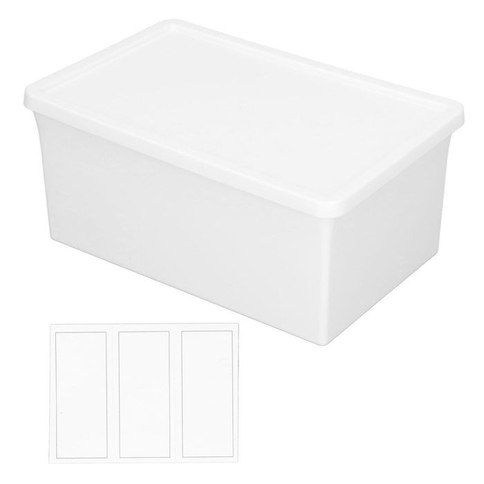 Boîte De Rangement Transparente Avec Couvercle – 30 X 20 X 15 Cm – Anti-poussière – Pour Bureau, Maison, Organisation