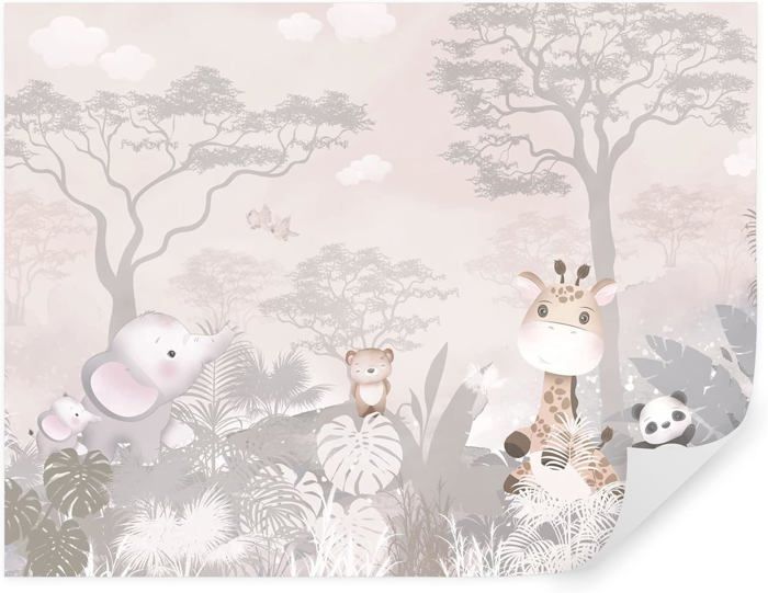 Sticker Mural Lion Nuages étoiles – Déco Chambre Enfant Fille Garçon – Safari Animaux – Taille S – Qualité Allemagne Stikers Murals Enfant