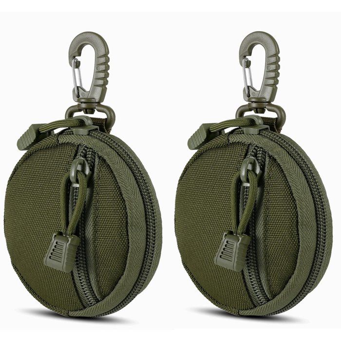 Lot de 2 sacs tactiques compacts EDC sac utilitaire militaire organiseur daccessoires portefeuille porte-clés porte-cartes de