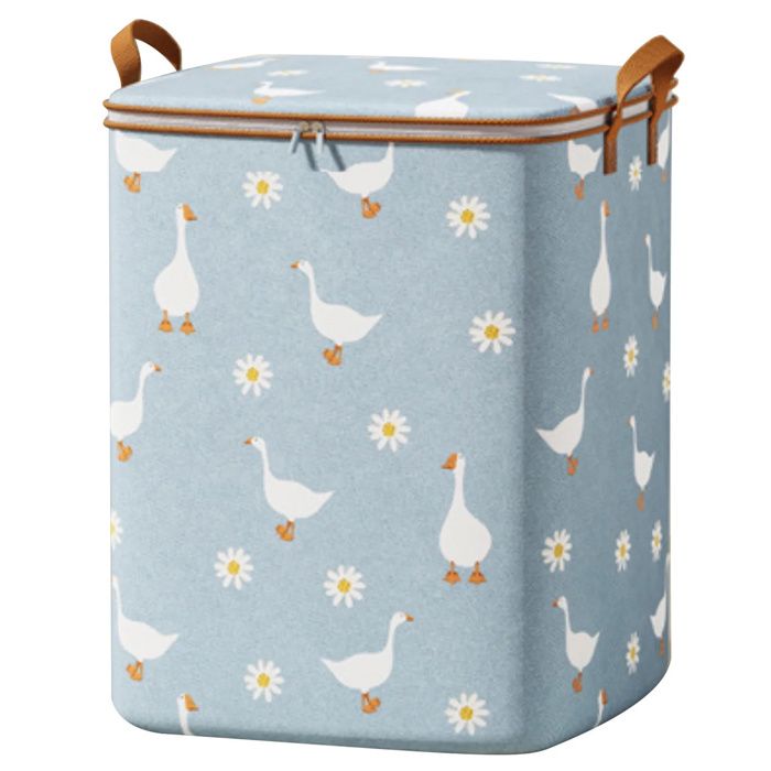 Boîtes rangement 180 L avec fermeture éclair Couvertures couettes oreillers lit