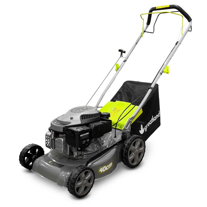 Tondeuse thermique auto-tractée Greatland 144 cc – 40 cm bac