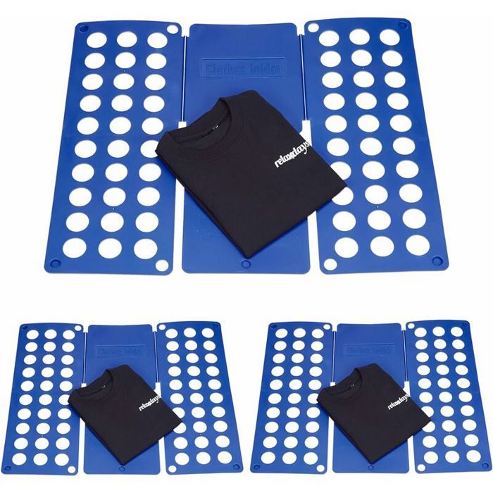 Planche Pliante Réglable pour Repassage Chemises Nosheir - Organisateur Linge avec Support de Pliage