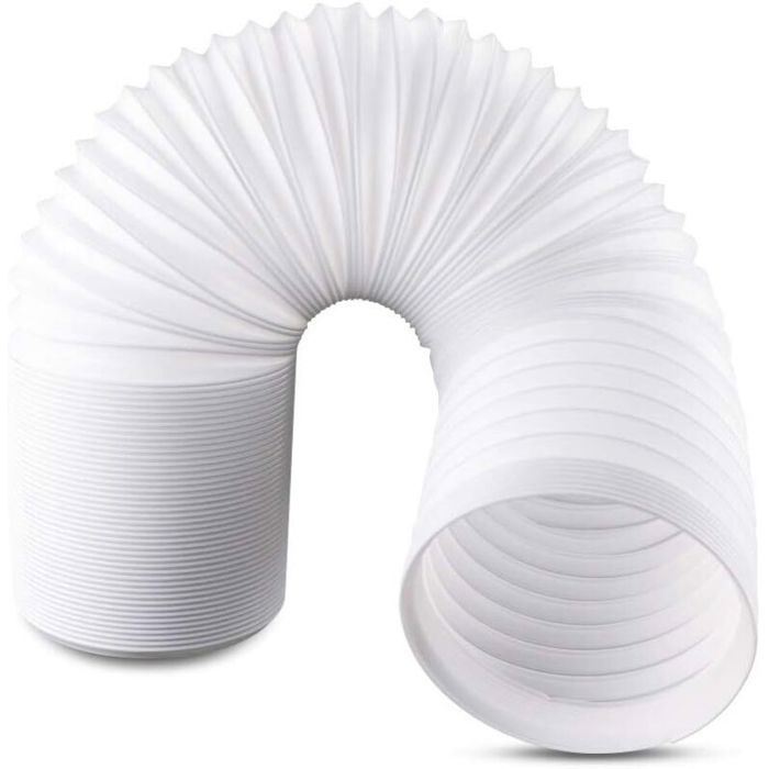 Tuyau dÉchappement de Climatiseur Portable - 15m - Tuyau Climatiseur Mobile de 150mm de Diamètre avec Filetage Anti-Horaire