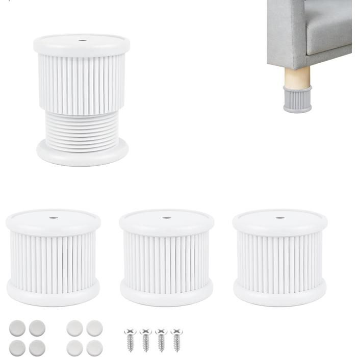 Pieds de Meuble Pied de Meuble Reglable Pied Reglable pour Meubles Hauteur Réglable de 4-6cm Pieds de Meubles pour Armoires