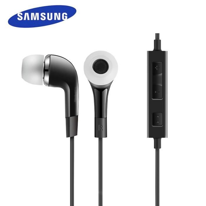 Noir-SAMSUNG-Écouteurs intra-auriculaires EHS64, 3.5mm, avec microphone, casque d'écoute filaire, pour téléph