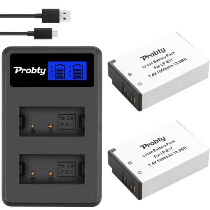 Batterie adaptée pour Digi-Cam Canon EOS 200D et autres comme LP-E17