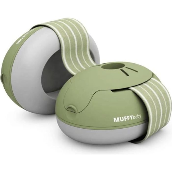 Alpine Muffy Baby - Casque anti-bruit bandeau pour bébé -23dB Olive
