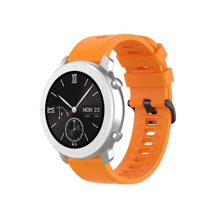 20MM Bracelet de montre Orange pour Amazfit GTR /Amazfit GTS