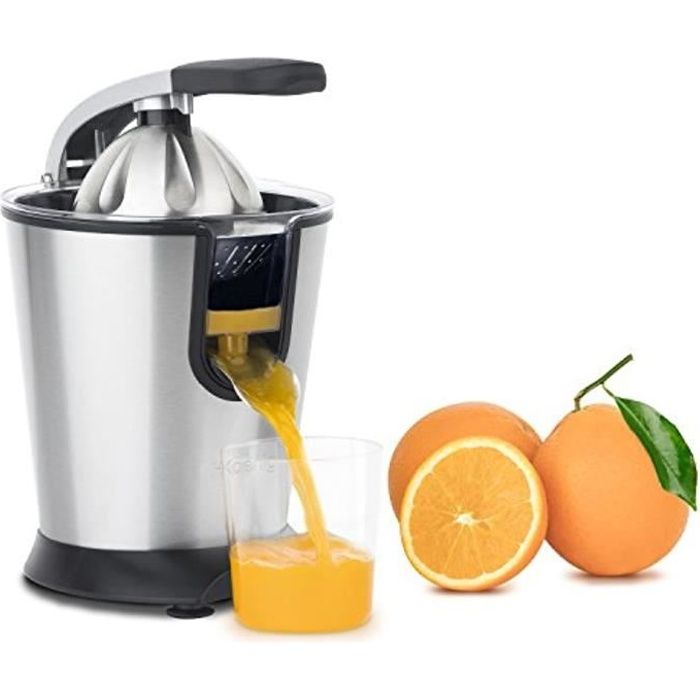  H.Koenig AGR80 Presse-Agrumes Electrique levier professionnel Inox Sans BPA Jus Orange Citron Pamplemousse Rapide Automatique 