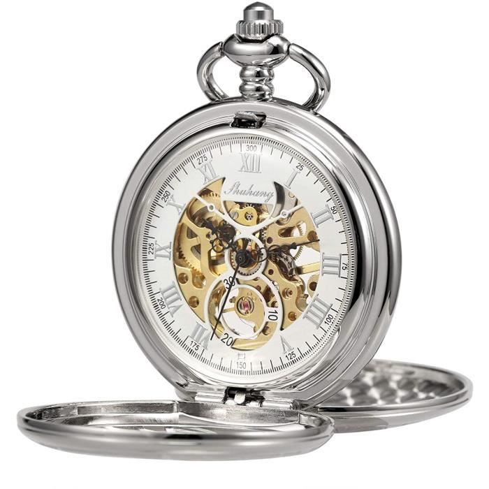 double chaîne montre gousset