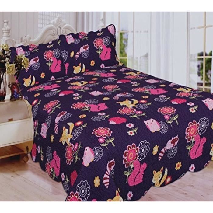 Matelas Bebe Nrx47 Mk Collection 3 Pc Couvre Lit Ados Filles Hibou Renard Animaux Violet Nouveau Full Queen Cdiscount Puericulture Eveil Bebe