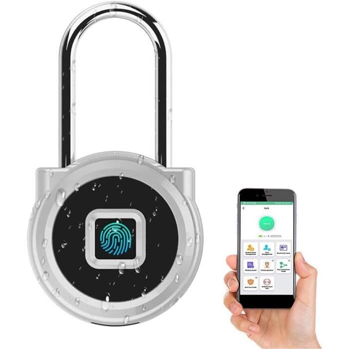 Cadenas intelligent portable à empreintes digitales avec application Tuya on
