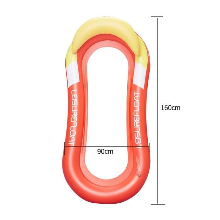 Hamac Gonflable Piscine ERSANDY, Hamac Flottant, Lit Flottant Gonflable, 4-en-1 Hamac d'Eau