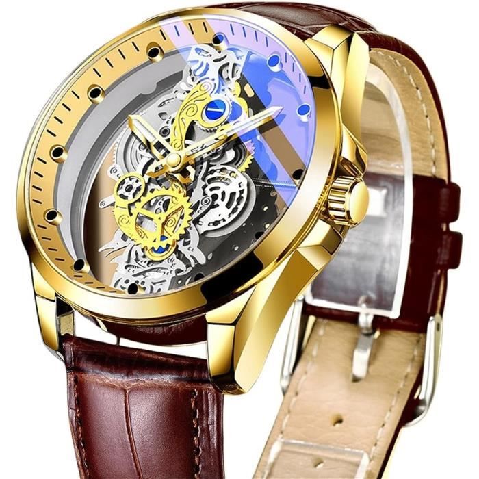 Montre à quartz bracelet en cuir habillée décontractée automne 2025 af - Incendi