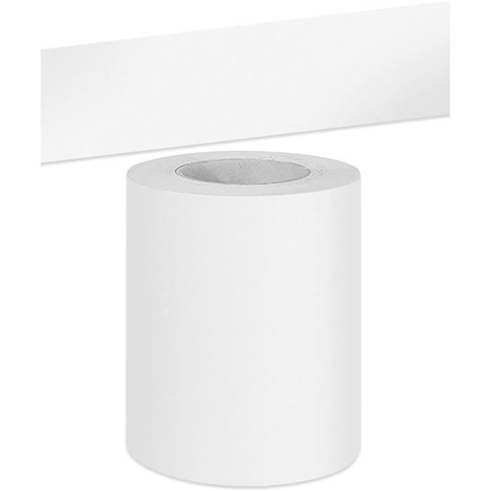 Papier Peint Adhésif Vinyle Noir Mat - Rouleau De 5m Pour Plinthes Ou Décoration Murale