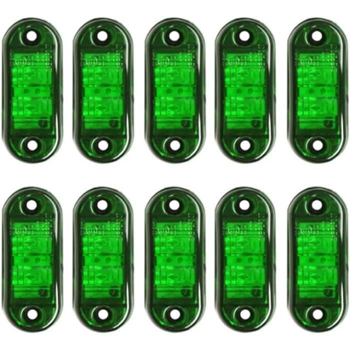 10 Lampes De Signalisation Rouges AC 220V - À 2 Bornes - Pour Feux Indicateurs Et Alarmes