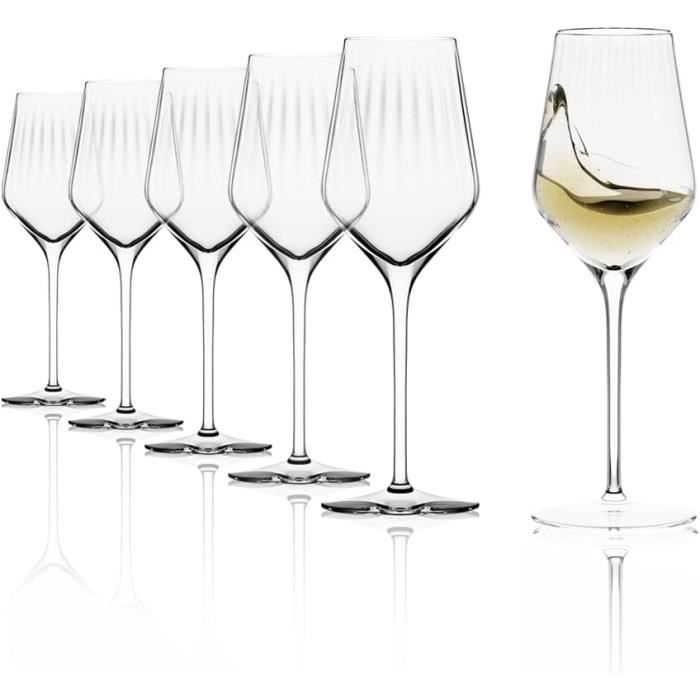 Lot De 6 Verres à Vin Blanc Waterford Lismore - Cristal Diamant - Neufs