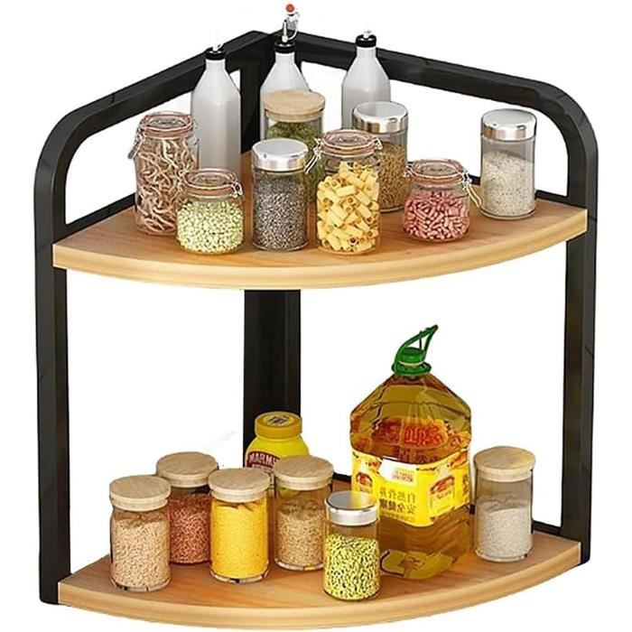 Odoria – Miniature 1/6 Étagère à Épices – Accessoire Maison De Poupée En Bois Et Verre – 7,3 X 2,1 X 10,2 Cm – Décoration Cuisine