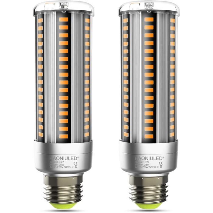 8W Ampoules Led E27 Blanc Chaud 2700K, Équivalent 60W