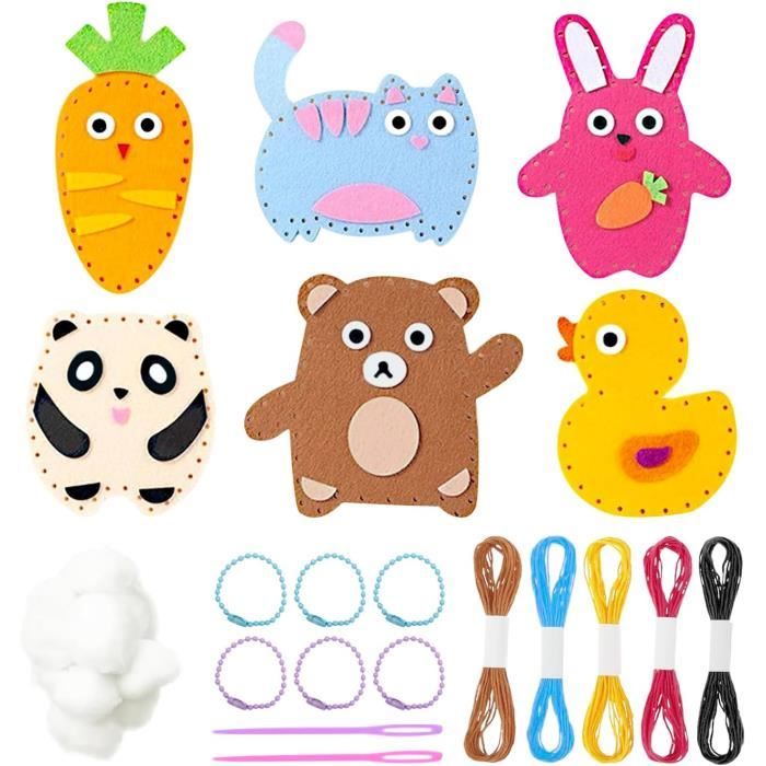 Kit Couture Enfant En Feutre – 6 Modèles D'animaux, DIY Créatif, Activité Parent-enfant - 11
