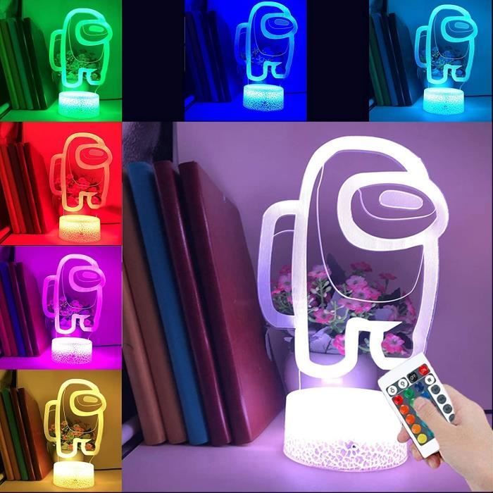 1pc Gaming Night Light, Décoration De Chambre De Joueur Pour Garçons, Lampe  D'illusion 3D Avec