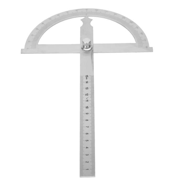 Métal rotatif 180 Degré Angle Jauge Rapporteur 15 cm règle outil de mesure Métal rotatif 180 Degré Angle Jauge Rapporteur 15 cm règle outil de mesure