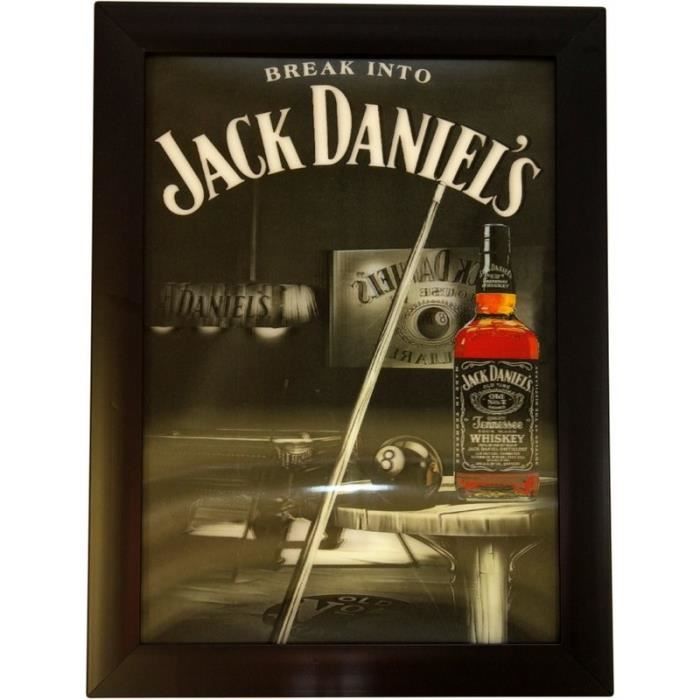 image 3d jack daniels avec cadre 44 x 34 cm achat vente objet decoration murale cdiscount