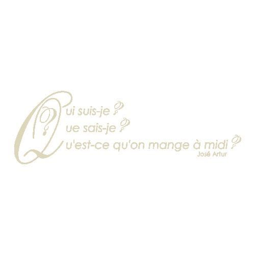 Stickers Citation Jose Artur Ref T Mk1065 Beige 57x178 Cm Cdiscount Maison