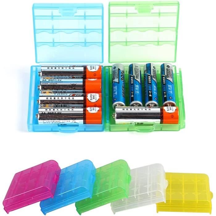 Boîte à Piles Avec LED Intégrée – 5 Mm – Lot De 5 – Blanc – Pour Montage Et Customisation